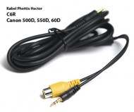 2 Meter Kabel für Phottix Hector Monitor C6R für Canon EOS 500D, 550D, 60D