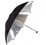 Foto Studio Reflexschirm silber / schwarz, 2-schichtig 101 cm