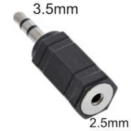 Klinken Adapter 2.5mm Buchse auf 3.5mm Stecker