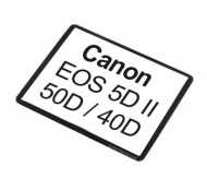 LCD Display-Schutzfolie auf bruchfestem Glas für EOS 5D II, 50D, 40D