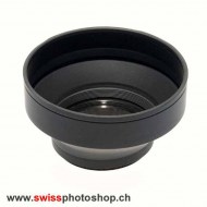 3-Stufen Gummi Gegenlichtblende für Objektive mit 52mm Filterdurchmesser 